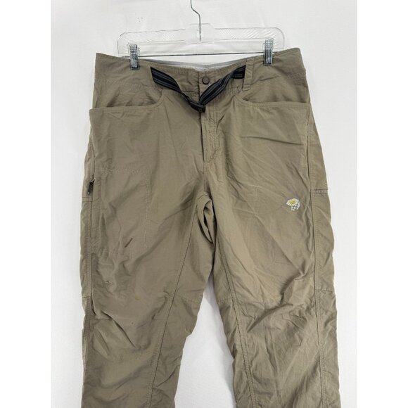 Mountain Hardwear Other - Mountain Hardwear Pants Mens L 30" Khaki Hiking Quick Dry Belt OM3913